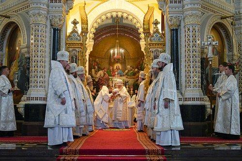 В праздник Преображения Господня епископ Нестор в числе архиереев сослужил Святейшему Патриарху Кириллу и принял участие в епископской хиротонии