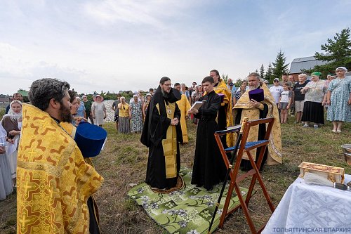 В селе Ермаково началось строительство храма в честь Двенадцати апостолов