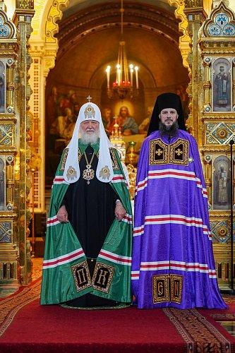 В праздник Преображения Господня епископ Нестор в числе архиереев сослужил Святейшему Патриарху Кириллу и принял участие в епископской хиротонии