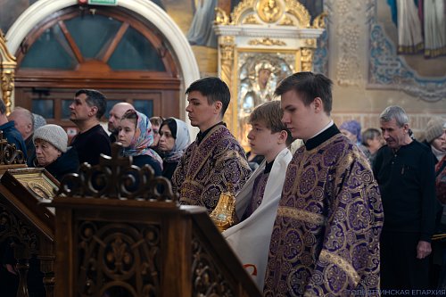 Литургия в Казанском храме Тольятти в день памяти великомученика Феодора Тирона
