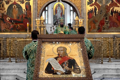Празднование памяти праведного воина Феодора Санаксарского