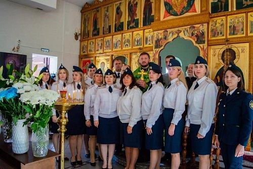 Сотрудники УФСИН почтили память преподобного Пимена Угрешского в Троицком приходе
