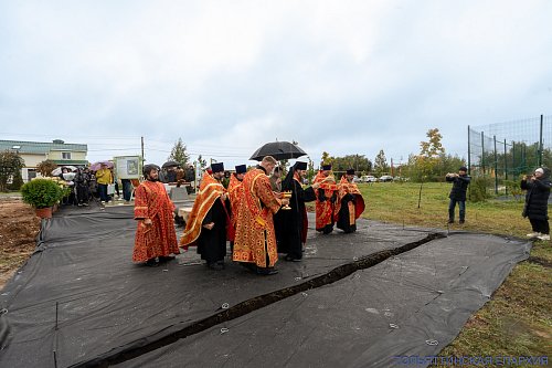 В селе Подстёпки началось строительство храма в честь мучениц Веры, Надежды, Любви и матери их Софии