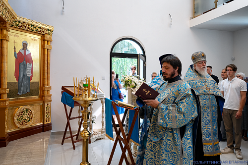 Освящение иконостаса и молебен в Татианинском храме при ТГУ