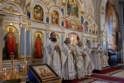 В Воскресенском монастыре помолились о новопреставленном архимандрите Гермогене в день его небесного покровителя