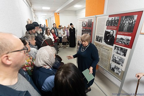 Духовенство и прихожане тольяттинских храмов посетили выставку «Время святителя Тихона»
