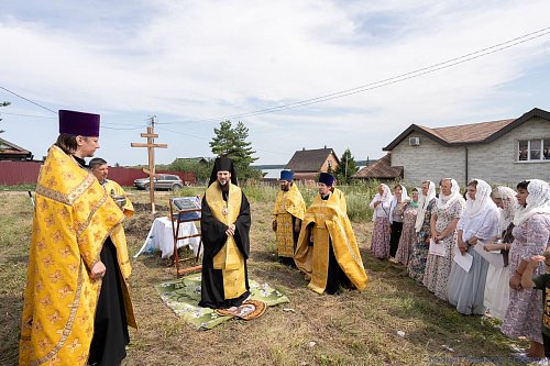 В селе Ермаково началось строительство храма в честь Двенадцати апостолов