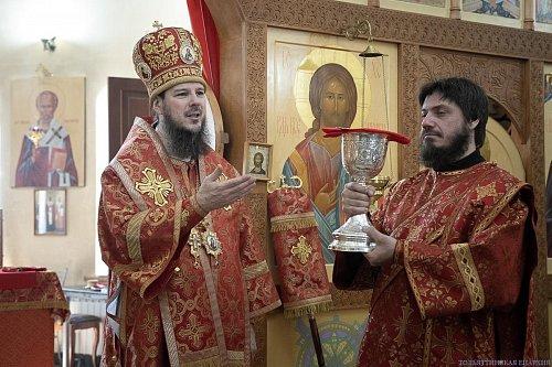 В Неделю 4-ю по Пасхе епископ Нестор совершил Литургию в Никольском храме с. Солнечная Поляна